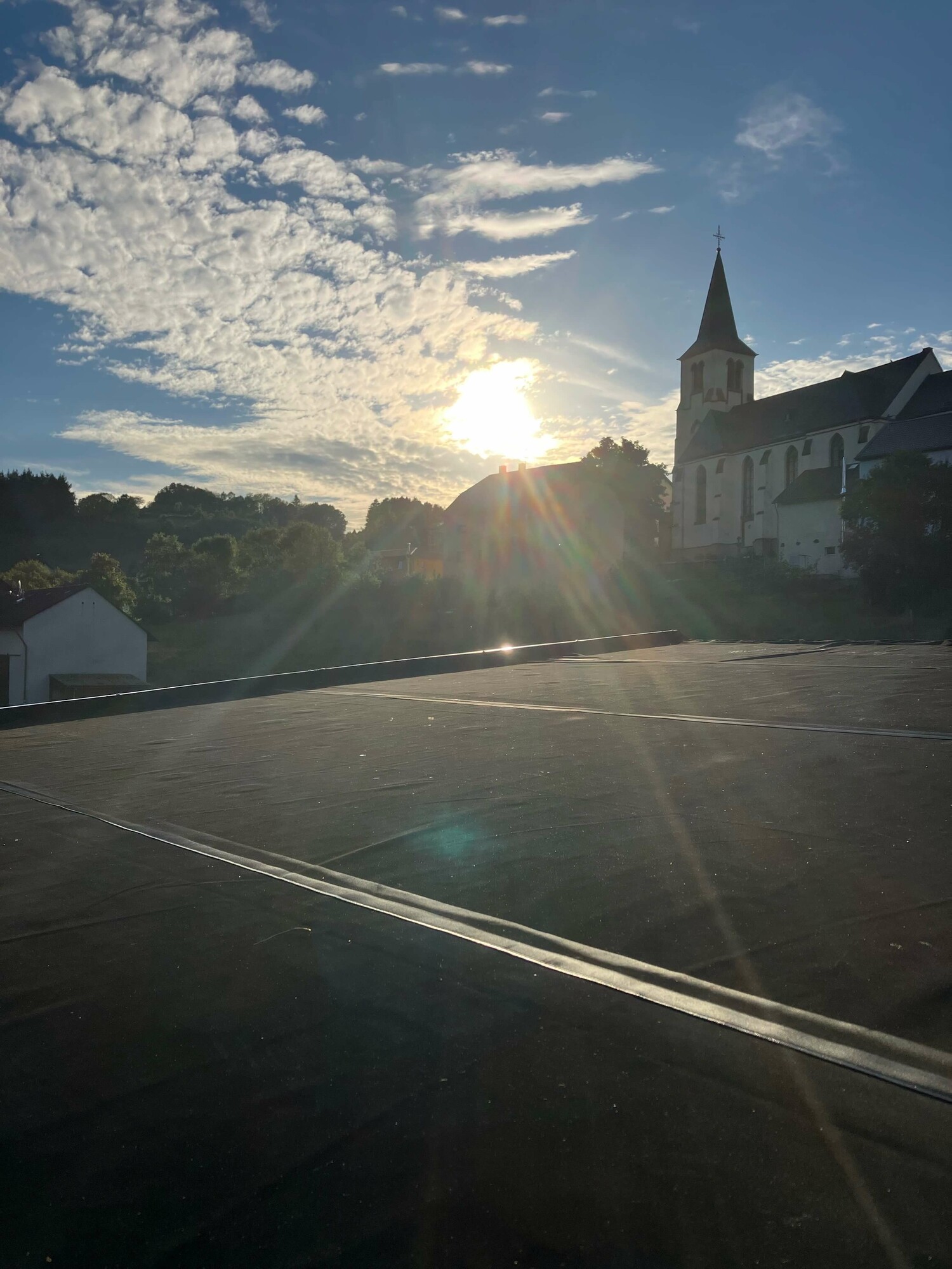 EPDM in de zon op het dak - Tytane